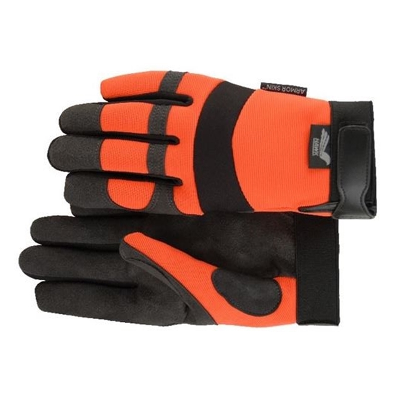 Hawk Armorskin Gloves - Orange - Small