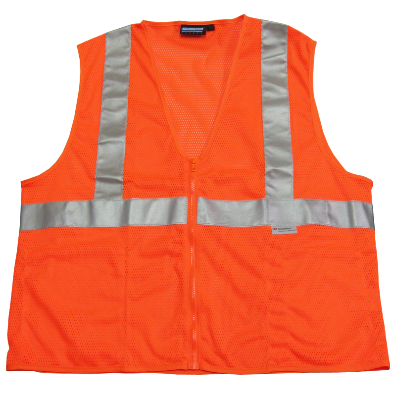 Class II Orange Safety Vest -Large