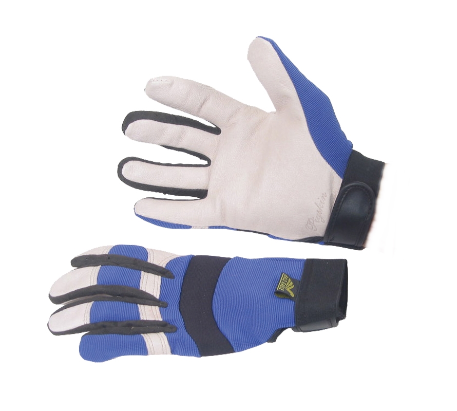 Bald Eagle Lined Pigskin Palm Gloves-Med