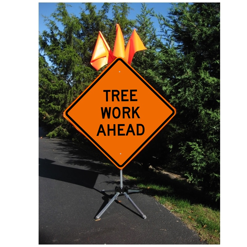 Tree Work Ahead - 36 x 36 Roll-up Sign