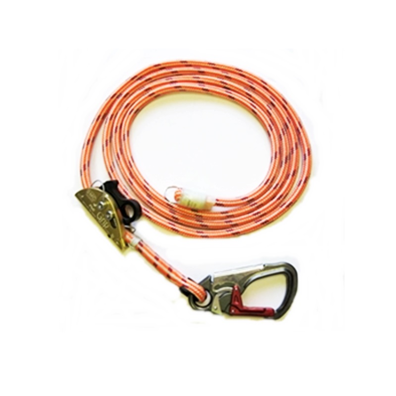 12' SMC Rope Grab Lanyard W/ISC Snap 